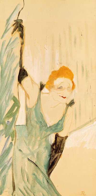 Yvette Guilbert (1867-1944) che prende un applauso, 1894 da Henri de Toulouse Lautrec
